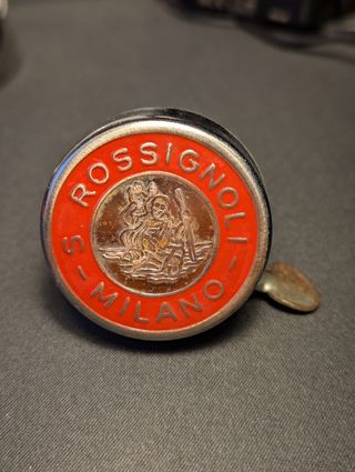 Campanello bici cromato Rossignoli Milano vintage