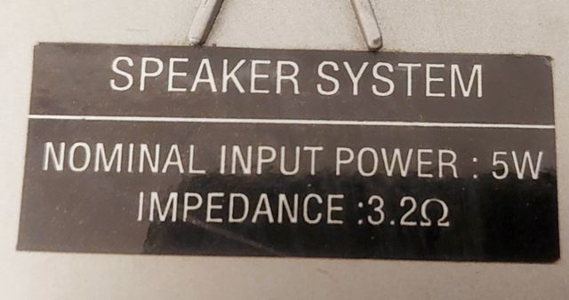 Dos altavoces 2 vias 5+5W 3.2 ohm