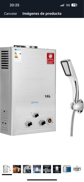 Calentador de gas butano nuevo