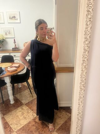 Vestido largo negro de fiesta