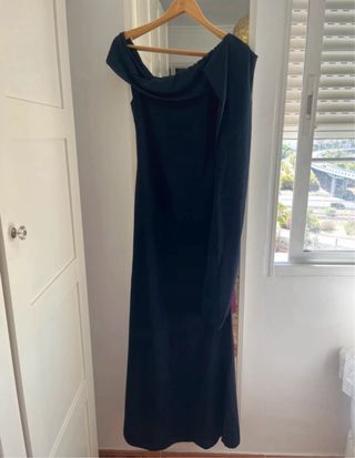 Vestido largo negro de fiesta