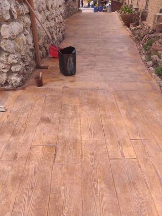 Reparación Hormigón Impreso Antiguo