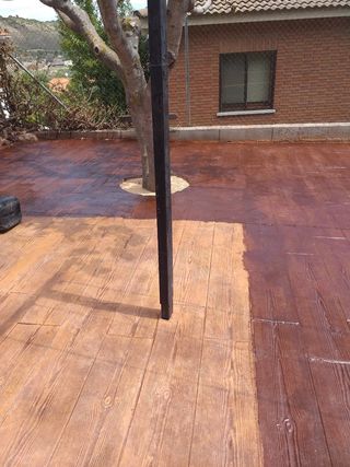 Reparación Hormigón Impreso Antiguo