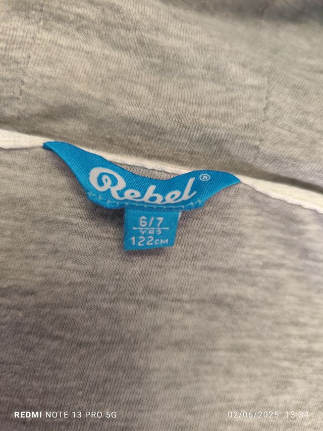 Chaqueta cortavientos forrada niño 6/7 años