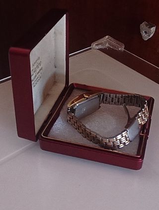Reloj vintage cuerda mujer oro y plata