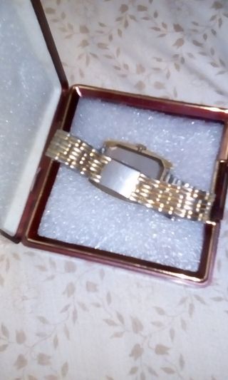Reloj vintage cuerda mujer oro y plata