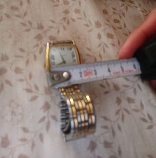 Reloj vintage cuerda mujer oro y plata