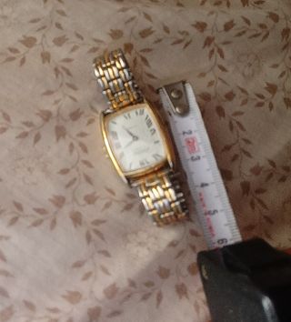 Reloj vintage cuerda mujer oro y plata