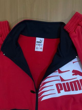 Felpa Puma Rossa e Nera con Logo