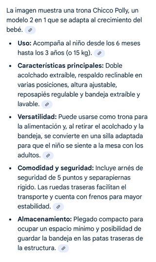 Trona y Silla Multifunción para Bebé