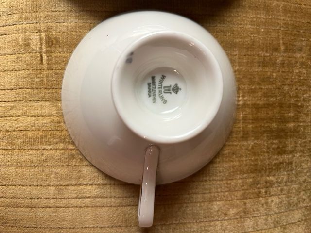 Taza y plato Winterling porcelana