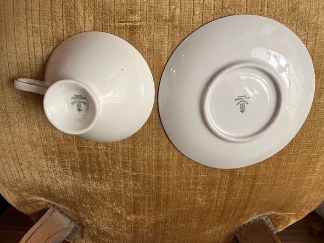 Taza y plato Winterling porcelana