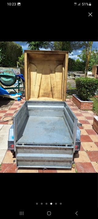 Remolque de aluminio con tapa y Documentacion