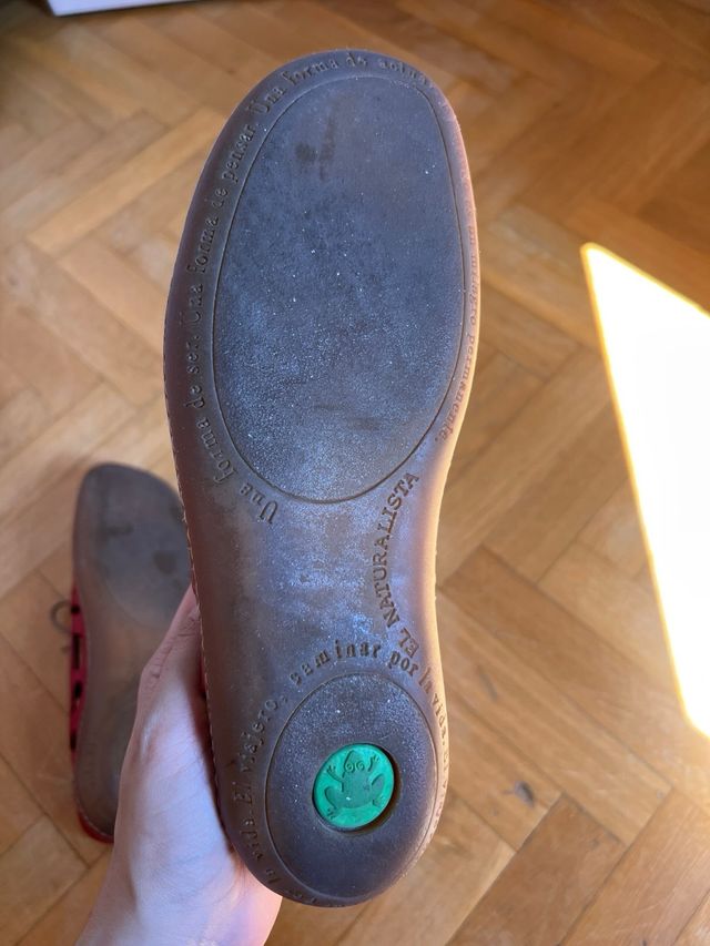 Zapatos El Naturalista rojos de piel