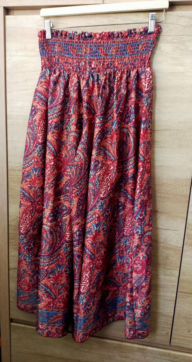 Pantalón ancho estampado fluido