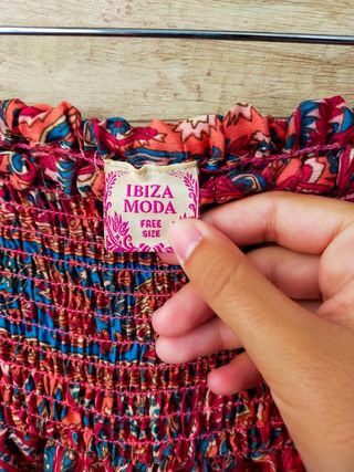 Pantalón ancho estampado fluido