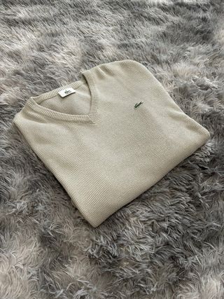 Maglione Lacoste Beige Uomo L  - taglia Lacoste 5 