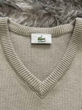 Maglione Lacoste Beige Uomo L  - taglia Lacoste 5 