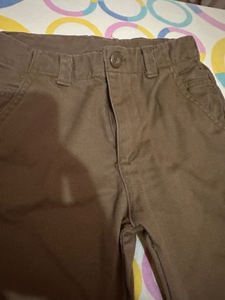 Pantaloni marroni bimbo 6 anni