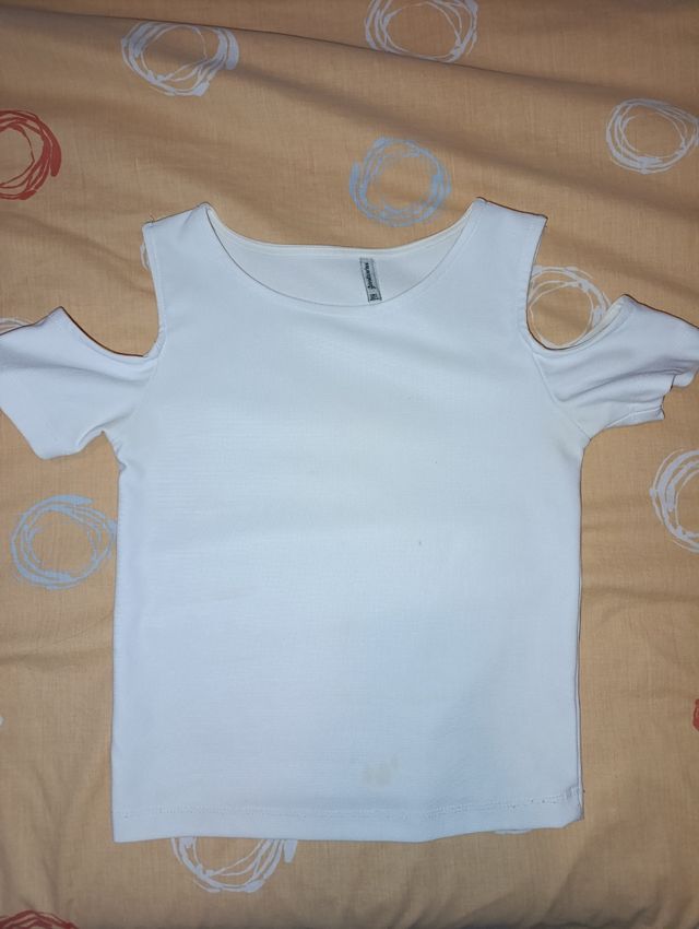 Top blanco Stradivarius