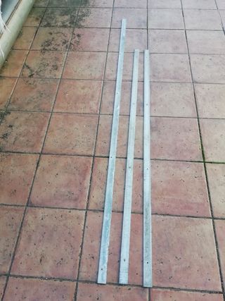 3 Barras de Aluminio Gris