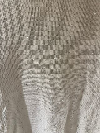 Jersey Zara lentejuelas blanco