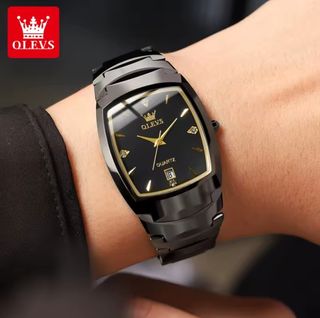 Reloj Olevs Negro y Dorado Hombre