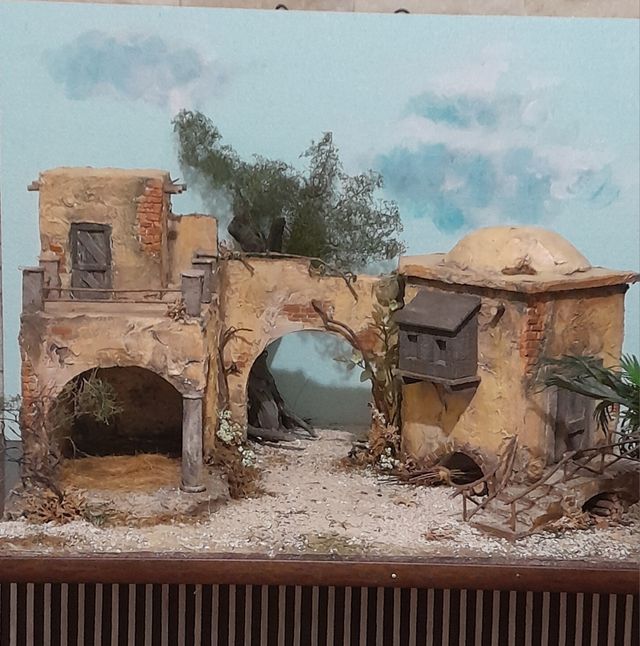 Presepe arabo ,fatto a mano