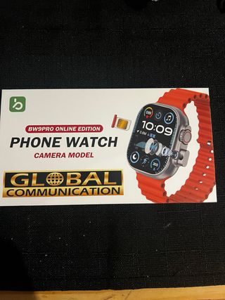 BW9PRO Smartwatch Cámara Modelo Rojo