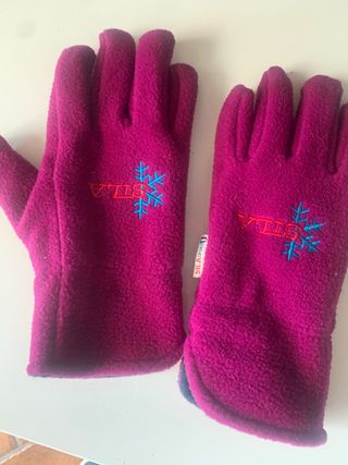 Guanti in pile SILA viola