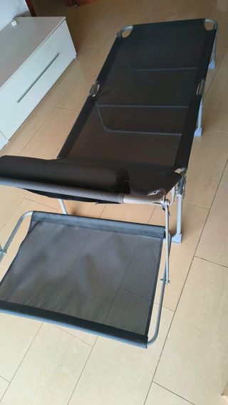 Tumbona Plegable Grande con Parasol