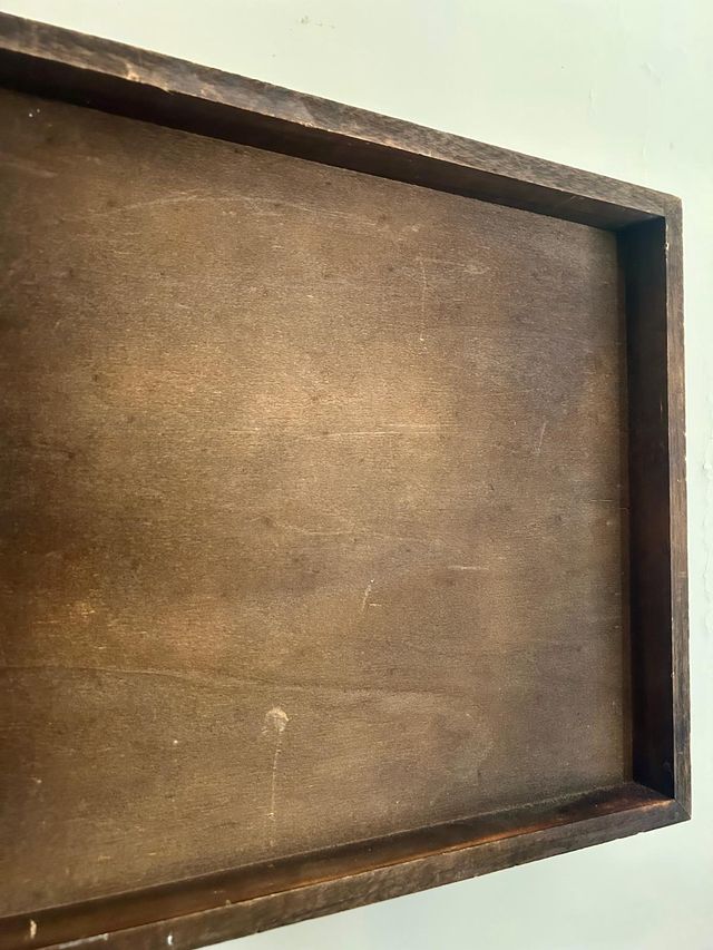 Quadro planisfero vintage Tela su Legno 45x38x3