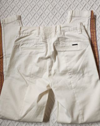 Pantaloni Liu Jo bianchi con zip