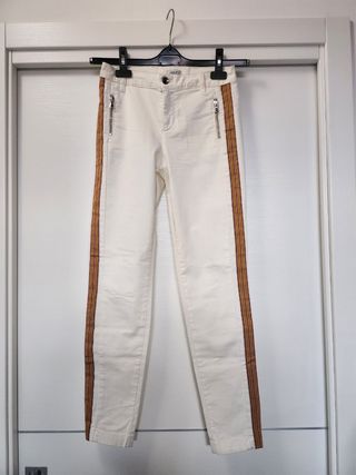 Pantaloni Liu Jo bianchi con zip