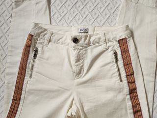 Pantaloni Liu Jo bianchi con zip