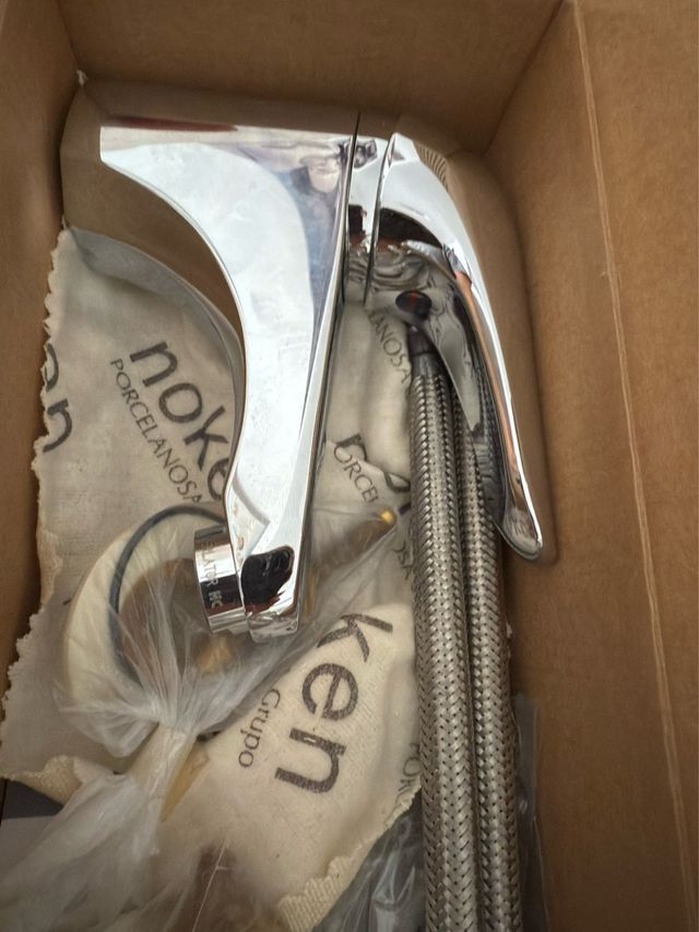 Grifo Bidé Noken Porcelanosa + Válvula varilla