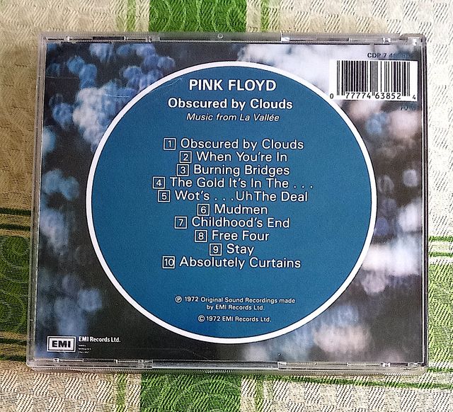 Cd Pink Floyd - Obscured by clouds