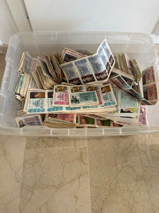 extensa colección de lotería. nacional.