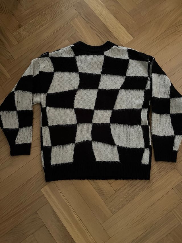 Jersey Wasted Paris Cuadros Blanco y Negro