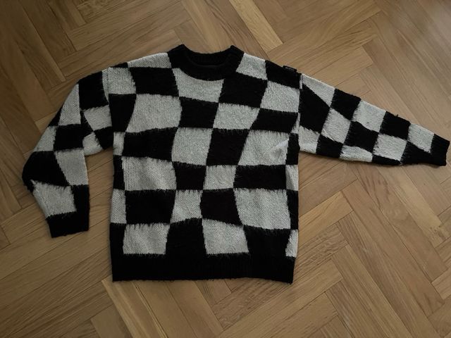 Jersey Wasted Paris Cuadros Blanco y Negro