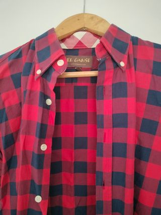 Camisa El Ganso cuadros rojo y azul