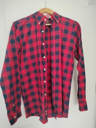 Camisa El Ganso cuadros rojo y azul