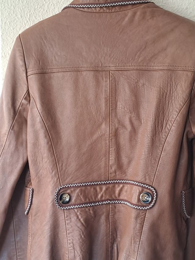 Chaqueta de Piel Marrón eBlé, vintage