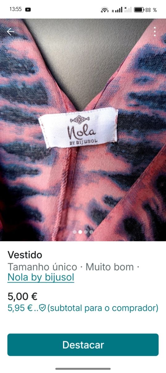 Vestido Nola by bijusol Tie-Dye Rosa