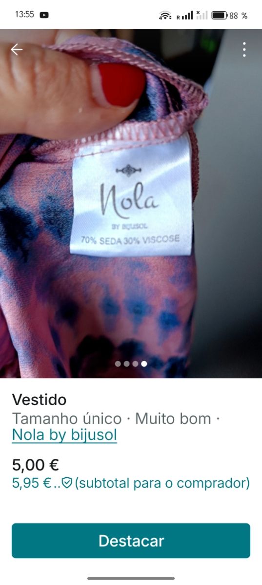 Vestido Nola by bijusol Tie-Dye Rosa