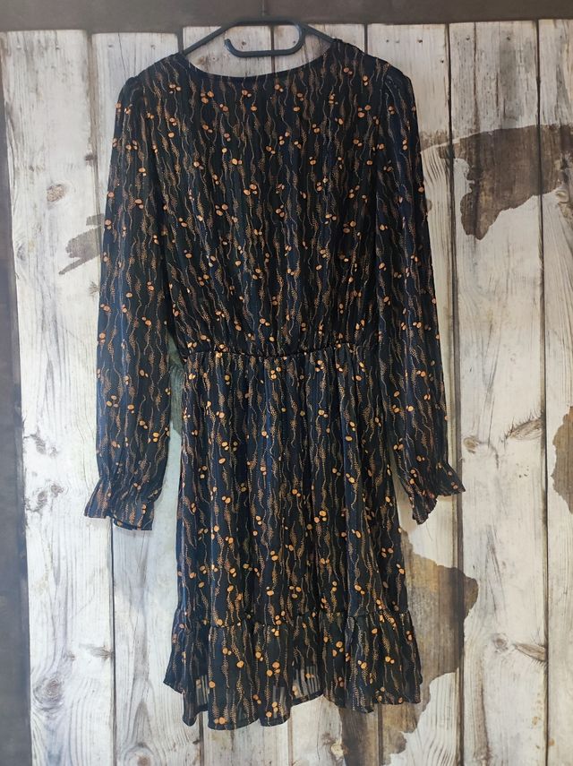 Vestido estampado papillone talla S-M completa