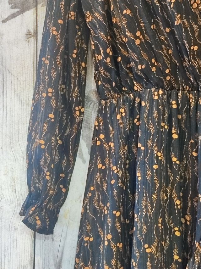 Vestido estampado papillone talla S-M completa