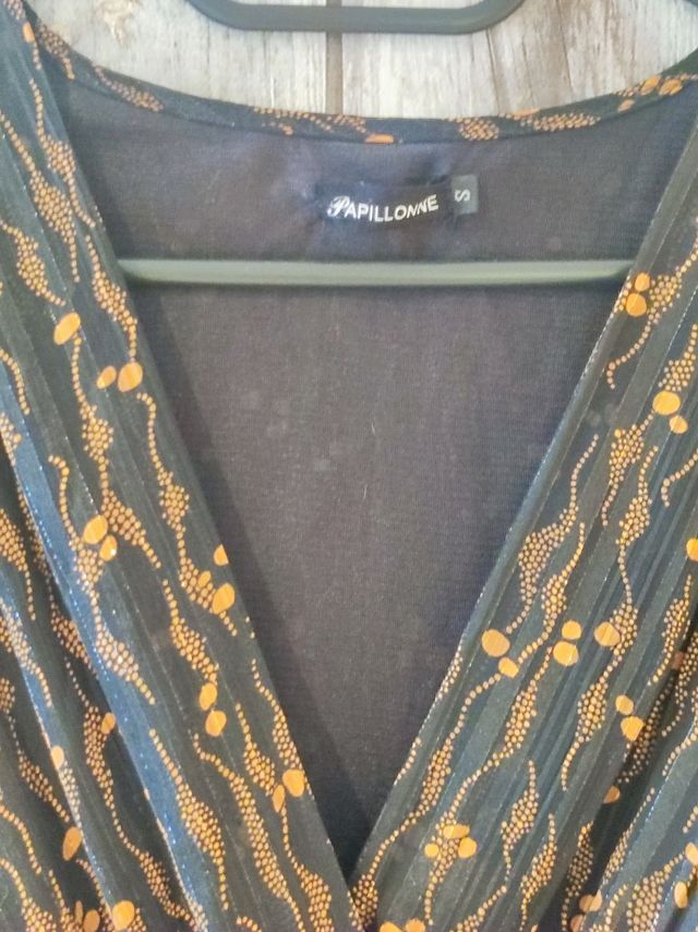 Vestido estampado papillone talla S-M completa