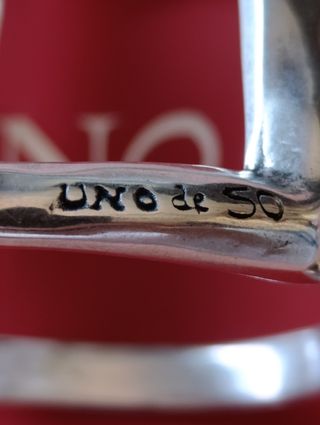 Pulsera Uno de 50 Mujer Plata Nueva