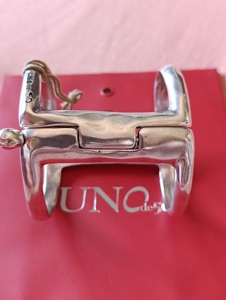 Pulsera Uno de 50 Mujer Plata Nueva
